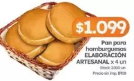 X$ - Pan para hamburguesas ELABORACIÓN ARTESANAL