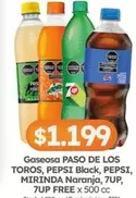 Paso de los Toros - PASO DE LOS TOROS, PEPSI Black, PEPSI, MIRINDA Naranja, 7UP, 7UP FREE