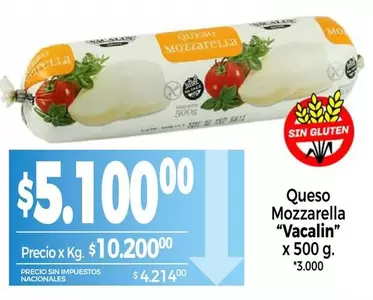 Vacalin - Queso Mozzarella