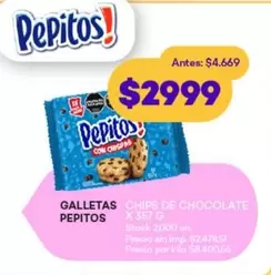 Pepitos - GALLETAS CHIPS DE CHOCOLATE