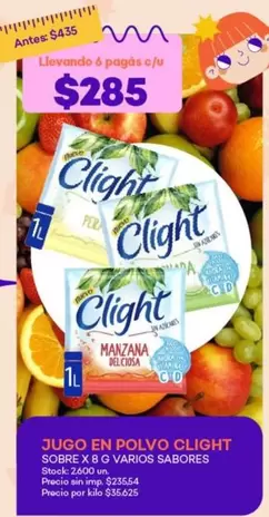 Clight - JUGO EN POLVO