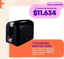 Master - TOSTADORA