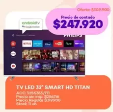 AOC - LED 32" SMART HD TITAN