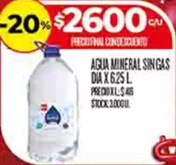 Dia - AGUA MINERAL SIN GAS