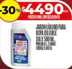 XL - JABON LIQUIDO PARA ROPA DILUIBLE