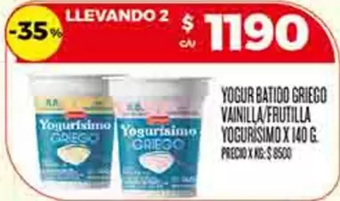 Yogurísimo - YOGUR BATIDO GRIEGO