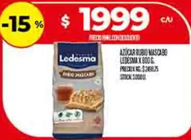 Ledesma - AZÚCAR RUBIO MASCABO