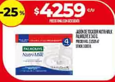 Palmolive - JABON DE TOCADOR NITR-MILK