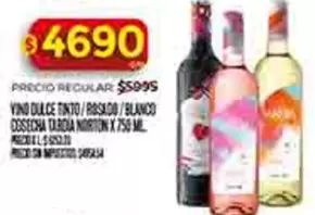 Norton - VINO DULCE TINTO/ROSADO/BLANCO COSECHA TARDIA