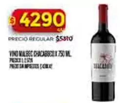 Malbec - MALBEC CHACABUCO X 750 ML