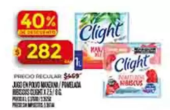 Clight - JUGO EN POLVO MANZANA/POMELADA HIBISCUS