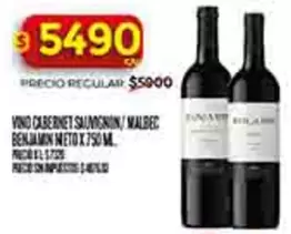 Benjamin - VINO CABERNET SAUVIGNON/ MALBEC