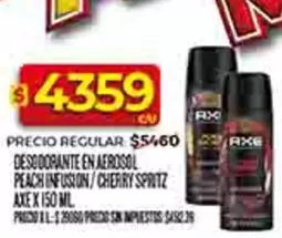Axe - DESODORANTE EN AEROSOL PEACH INFUSION / CHERRY SPRITZ