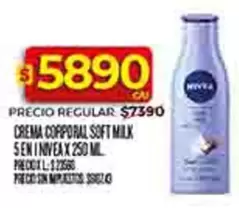 Nivea - CREMA CORPORAL SOFT MILK