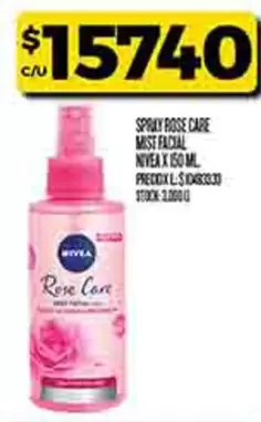 Nivea - SPRAY ROSE CARE MISE FACIAL
