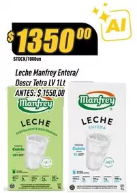 Manfrey - Leche Entera