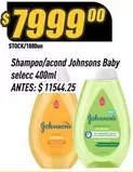 Johnson's - Shampoo/acond Johnsons Baby
