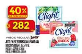 Clight - JUGO EN POLVO MANZANA/POMELADA HIBISCUS