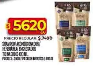 tio nacho - SHAMPOO/ACONDICIONADOR/HERBOAREA ENGROSADOR