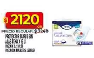 Tena - PROTECTOR DIARIO SIN ALAS X 15 U.