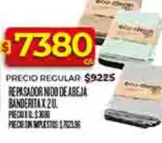 Nido - REPASADOR NIDO DE ABEJA BANDERITA X 2U.