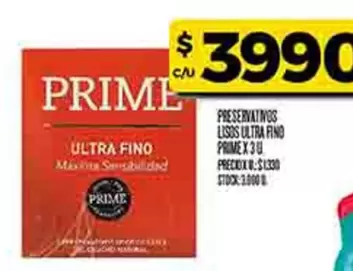 Prime - LISOS ULTRA FINO PRIME X 3 U