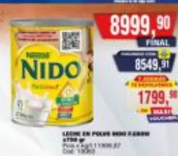 Nido - LECHE EN POLVO NIDO CRECW