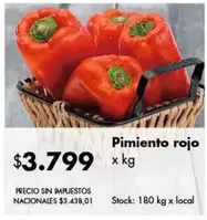 Rojo - Pimiento rojo