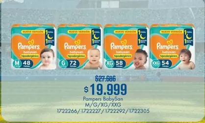 Pampers - BabySan M/G/XG/XXG