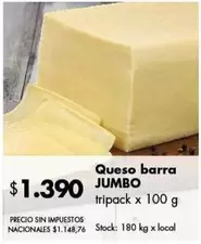 Jumbo - Queso barra