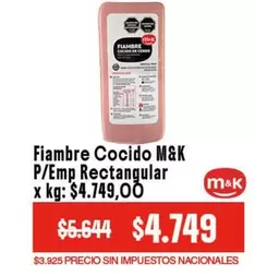 M&K - Fiambre Cocido