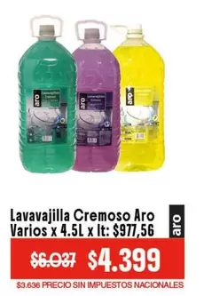 Aro - Lavavajilla Cremoso