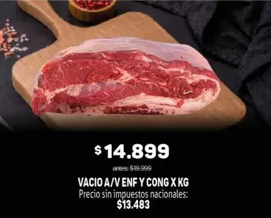 X$ - VACIO A/V ENF Y CONG X KG