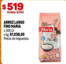 María - ARROZ LARGO FINO MARIA