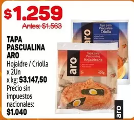 Aro - TAPA PASCUALINA