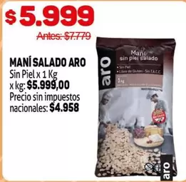 Aro - MANÍ SALADO