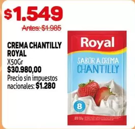 Royal - CREMA CHANTILLY