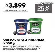 Finlandia - QUESO UNTABLE