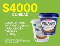 Finlandia - QUESO UNTABLE CLASICO O REDUCIDO EN CALORÍAS