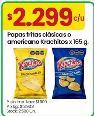 Krachitos - Papas fritas clásicas o americano
