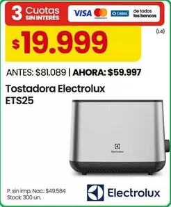 Electrolux - Tostadora ETS25