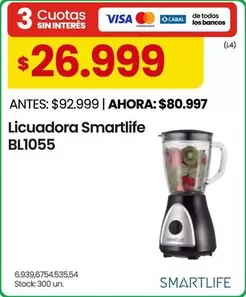 Smartlife - Licuadora  BL1055