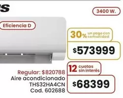 Aire acondicionado THS32HA4CN Cod. 602688