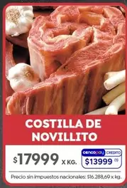 X$ - COSTILLA DE NOVILLITO