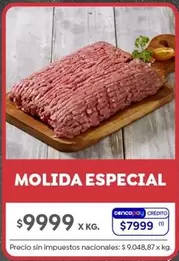 X$ - MOLIDA ESPECIAL