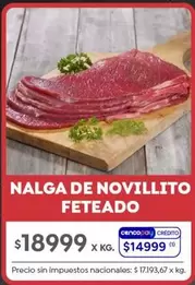 X$ - NALGA DE NOVILLITO FETEADO