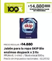 Skip - Jabón para la ropa Bio enzimas doypack