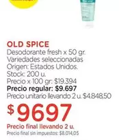 Old Spice - Desodorante fresh