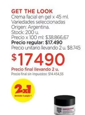Look - Crema facial en gel