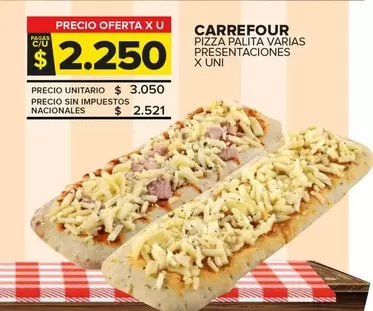 Carrefour - PIZZA PALITA VARIAS PRESENTACIONES